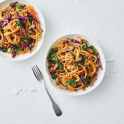 Teriyaki beef & veggie bowls