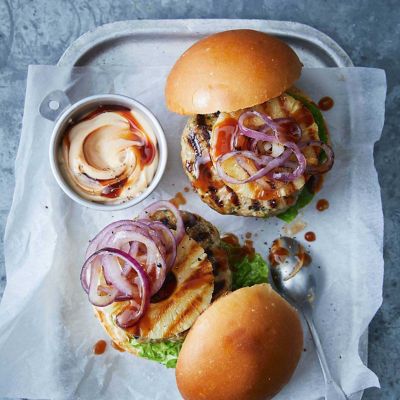 Tropical turkey burgers