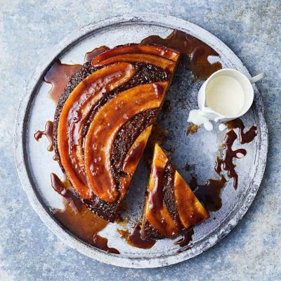 Upside-Down Caramelised Banana Cake