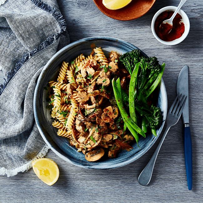 Beef Stroganoff With Broccolini