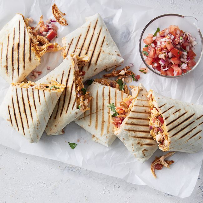 Cheesy chicken taco melts