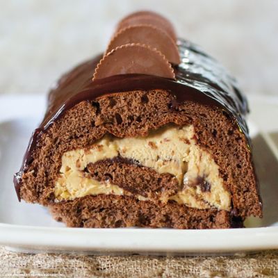 Chocolate peanut butter roll
