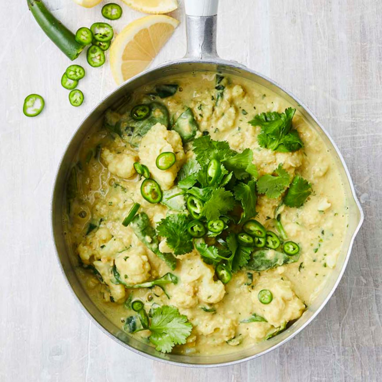Creamy Coconut Dahl with Cauliflower