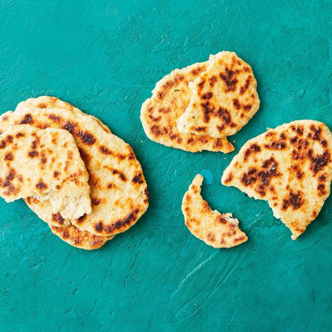 Healthier Garlic Naan