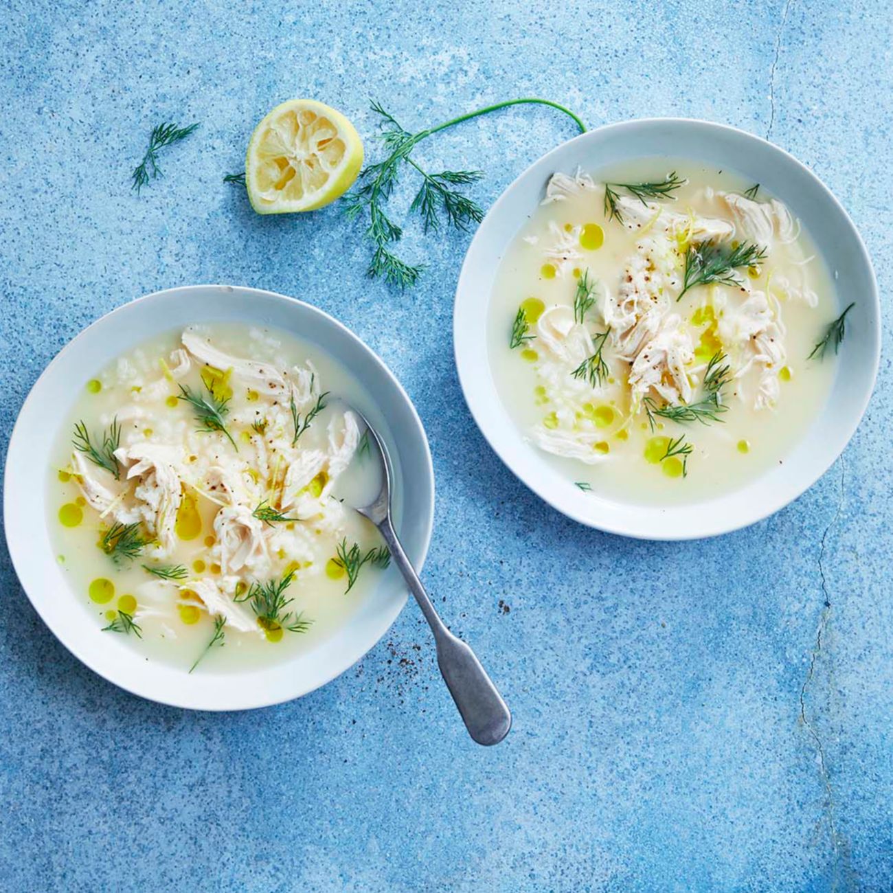 Greek-style lemon & chicken soup