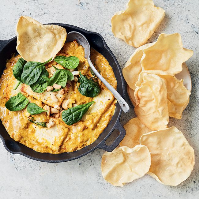 Paneer Masala with Ghee & Pappadams
