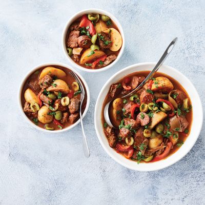 Slow-cooker Spanish-style beef stew