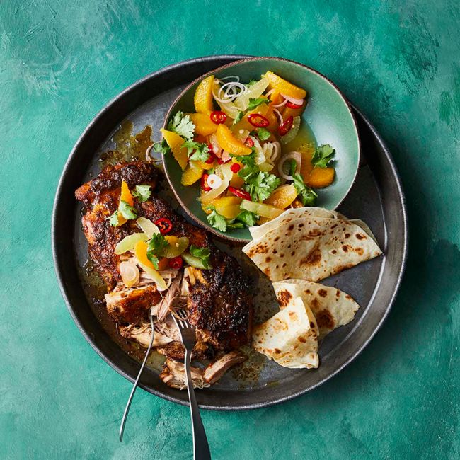 Slow-Roasted Pork with Spicy Citrus Salsa