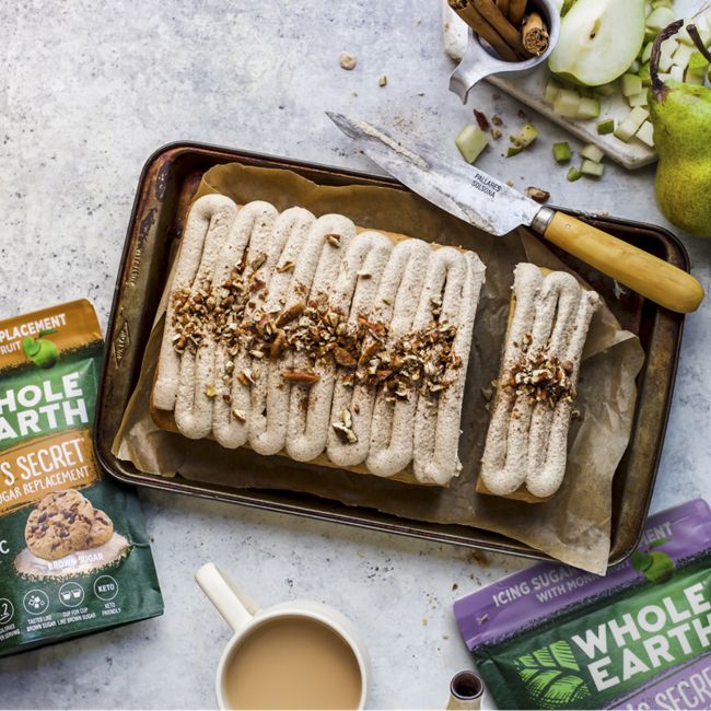 Spiced Pear Cake with Chai Cashew Frosting