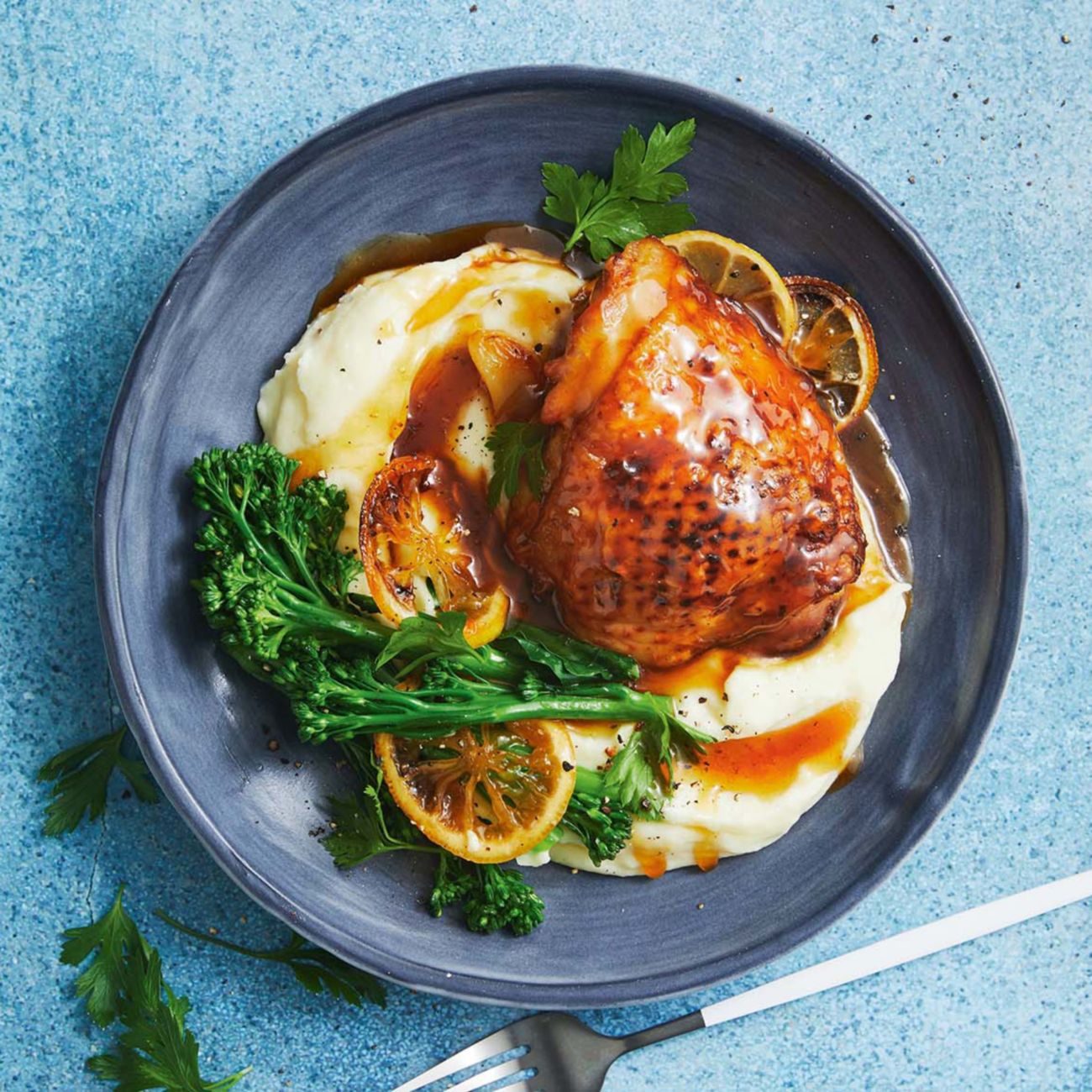 Sticky maple & lemon chicken