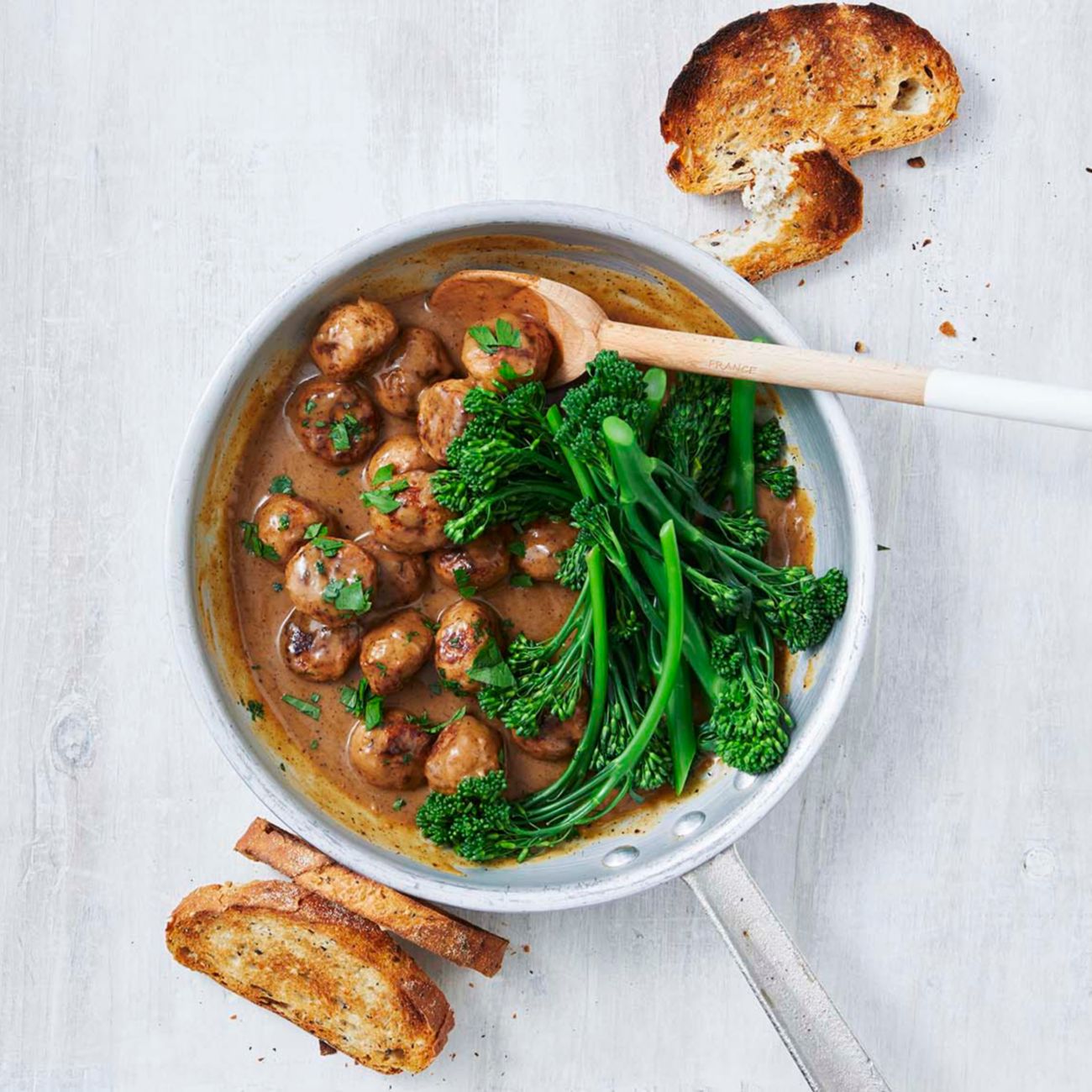 Swedish Meatballs with Broccolini