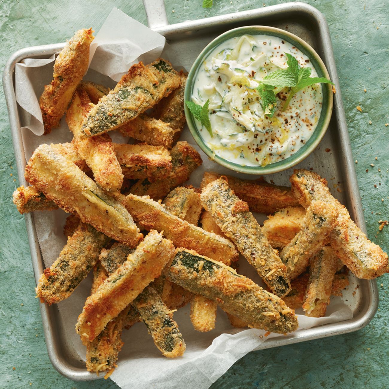 Air-fryer zucchini fries