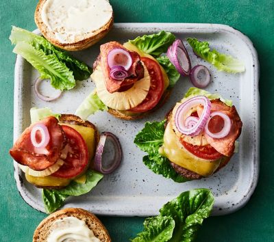 Beef burger traybake