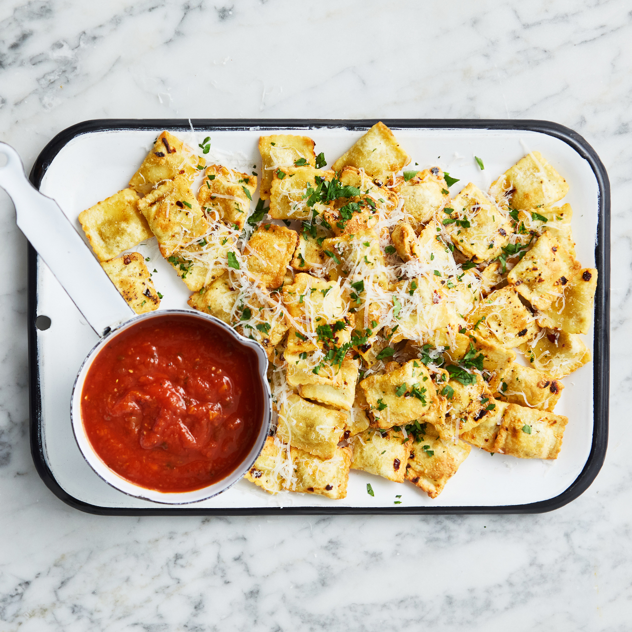 Cheesy Bolognese Pasta Chips