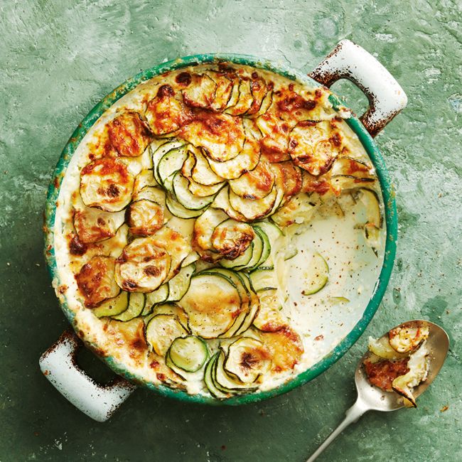 Cheesy Zucchini Gratin
