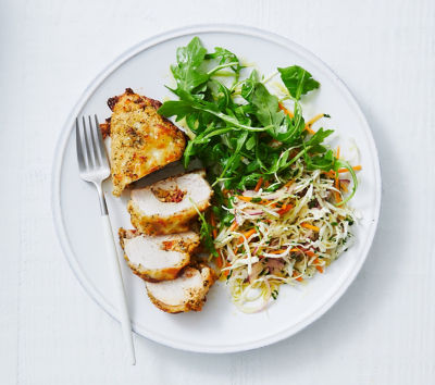 Chicken schnitzels With wintry slaw