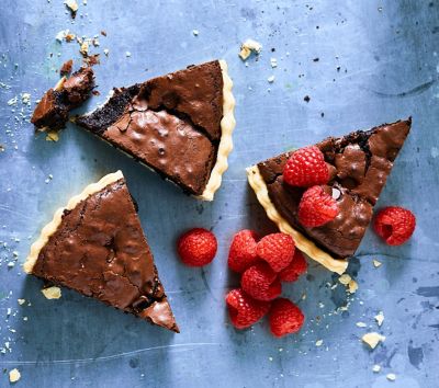 Chocolate brownie pie