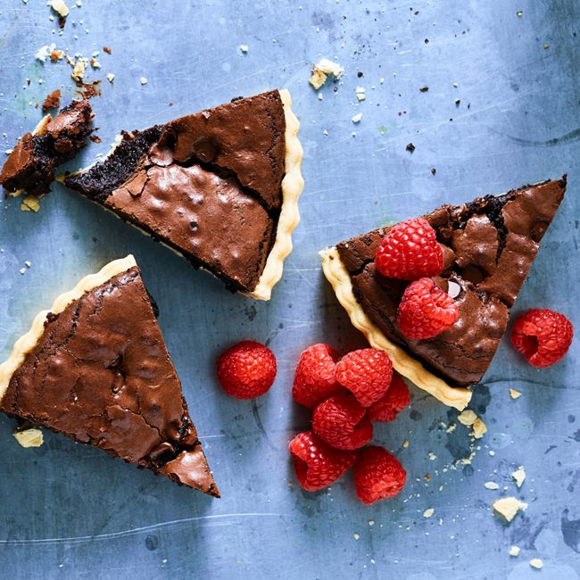 Chocolate brownie pie