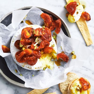 Maple and Apricot Baked Brie