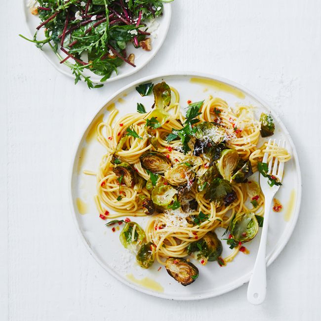 Roasted Brussels Sprouts Pasta