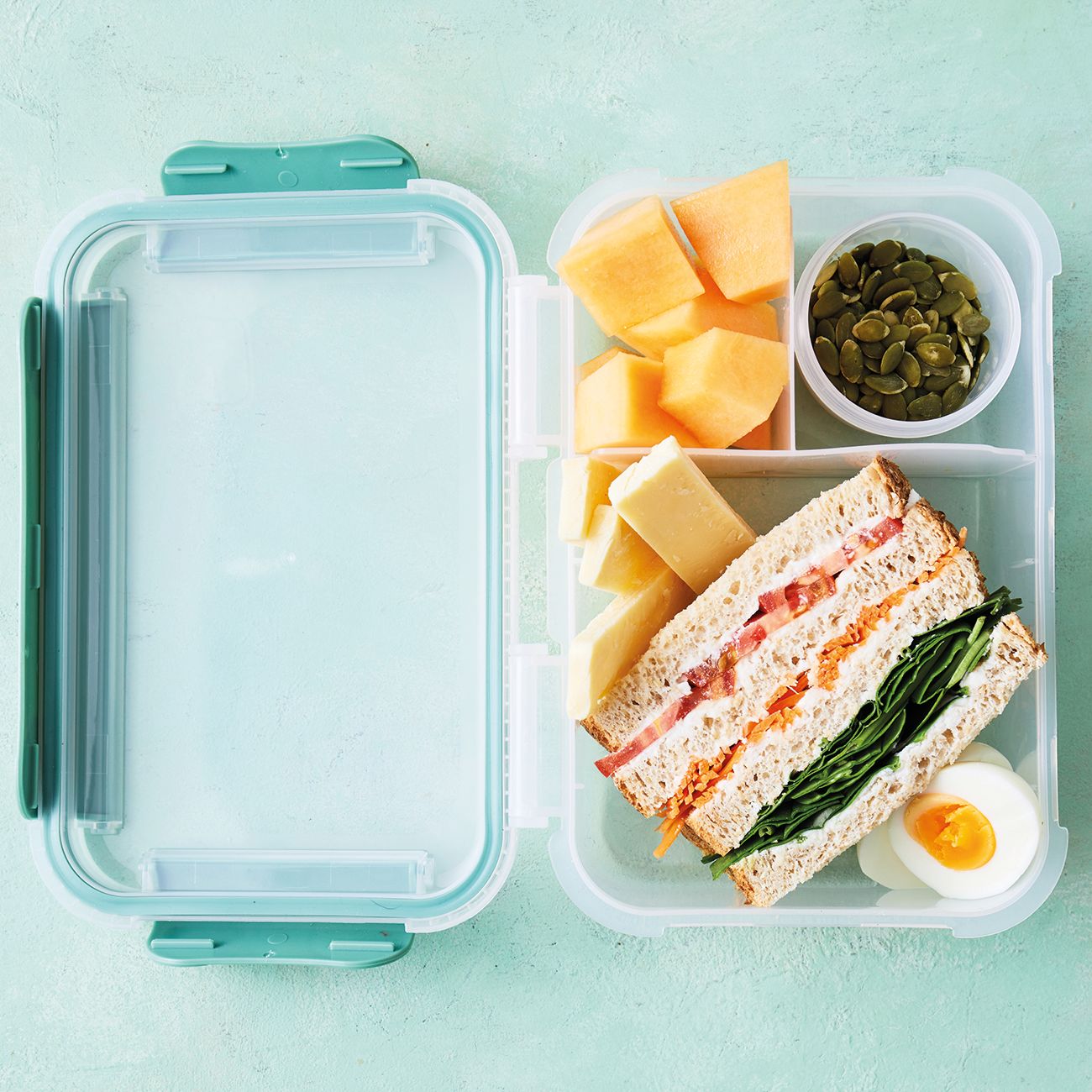 Traffic light sandwiches and snacks