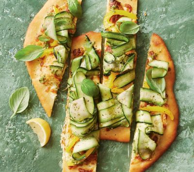 Zucchini pizzas