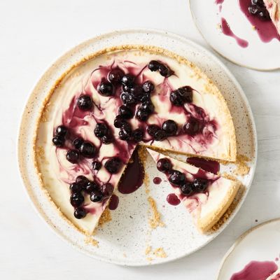 Blueberry & Lemon Curd Cheesecake