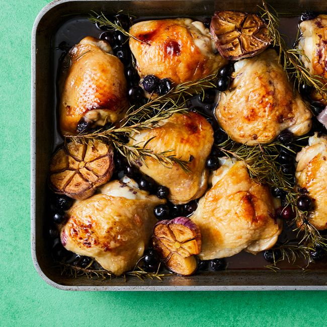Blueberry & Rosemary Roast Chicken