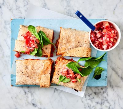 Chicken Quesadilla Traybake