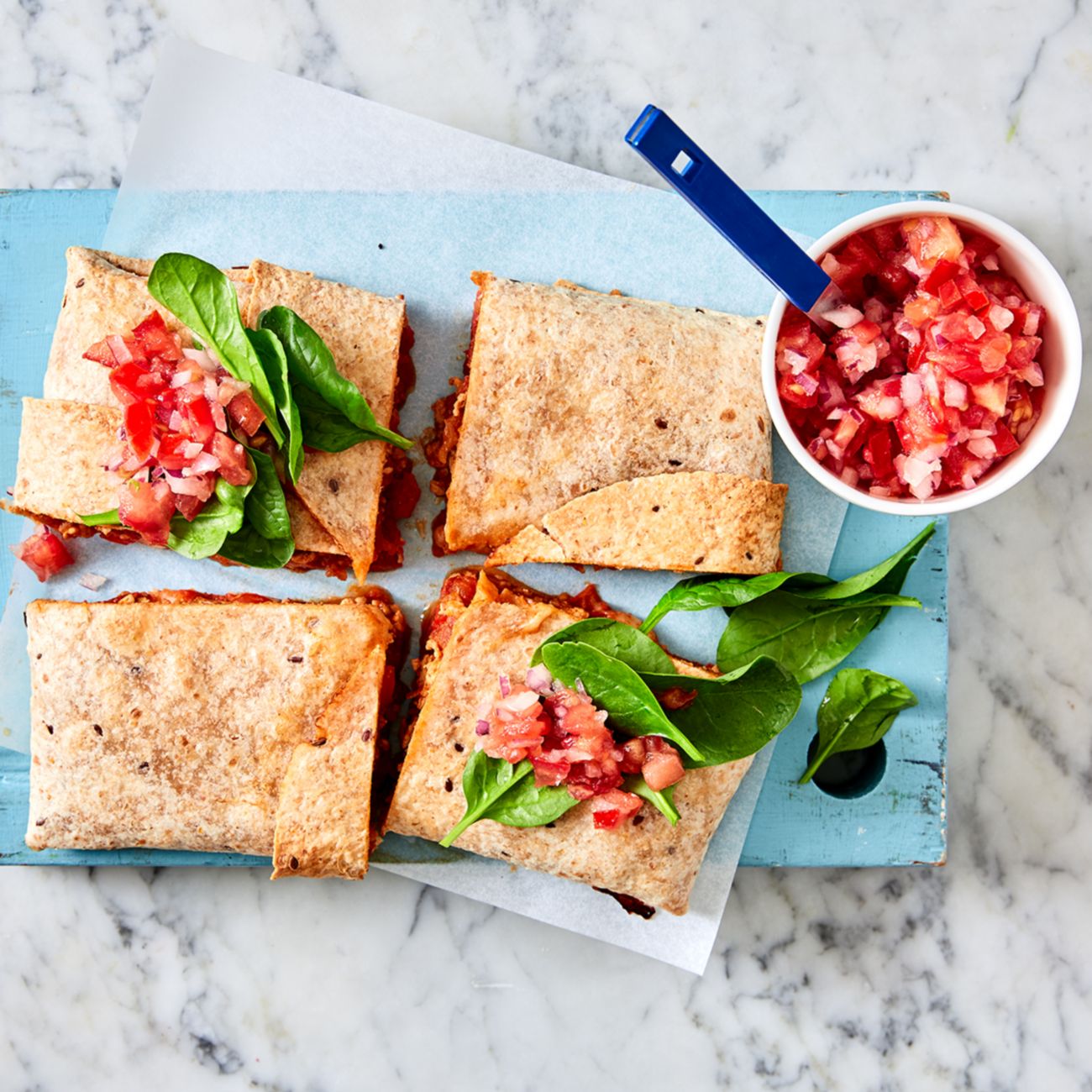 Chicken Quesadilla Traybake