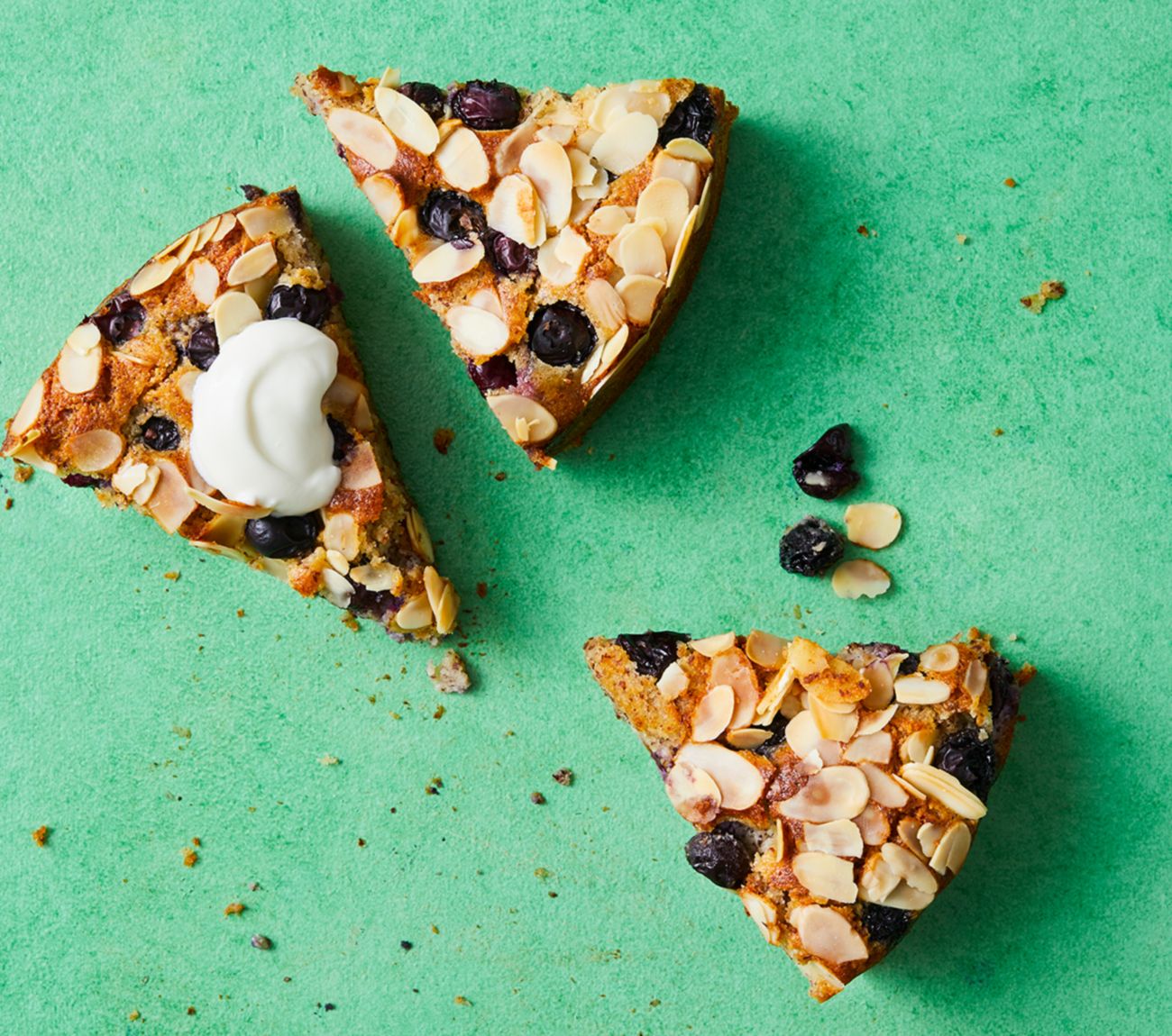 Gluten Free blueberry ricotta cake