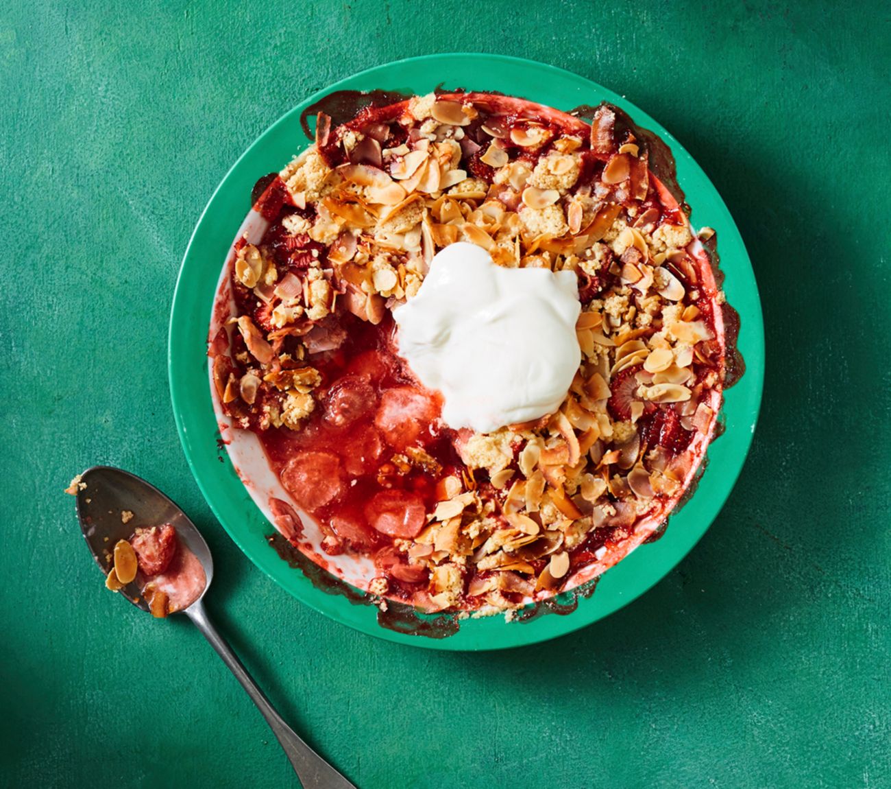 Gluten free strawberry crumble