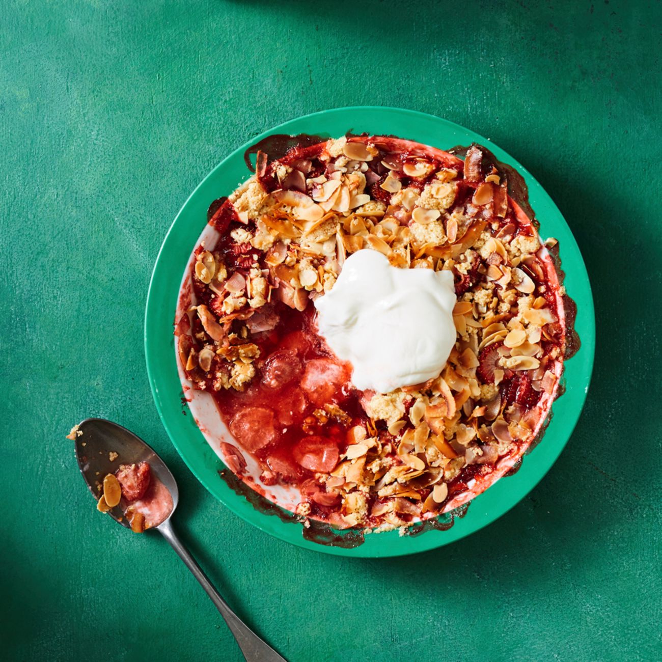 Gluten free strawberry crumble