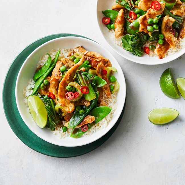 Honey Hoisin Chicken & Veggie Stir-Fry with Rice