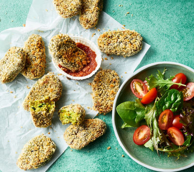 Kids' Air-Fryer Chickpea, Zucchini and Spinach Nuggets