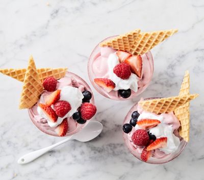 Nice-Cream Berry Sundaes