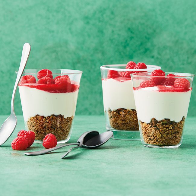 Raspberry Cheesecake Pots