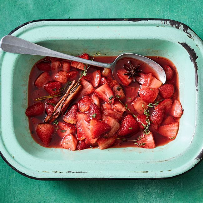 Roasted Spiced Strawberries