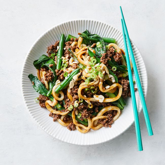 Sesame Beef & Udon Noodle Bowls