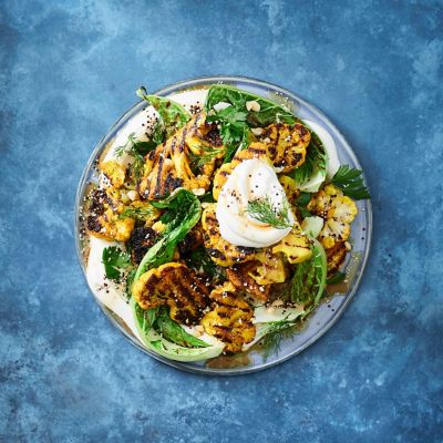 Charred Turmeric Cauliflower Salad