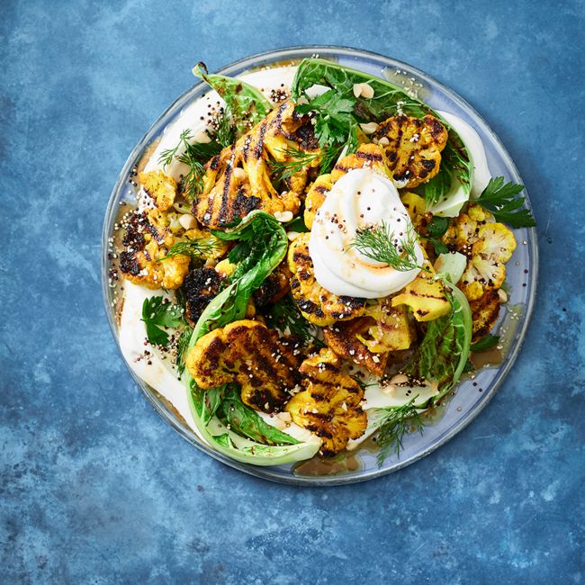 Charred Turmeric Cauliflower Salad