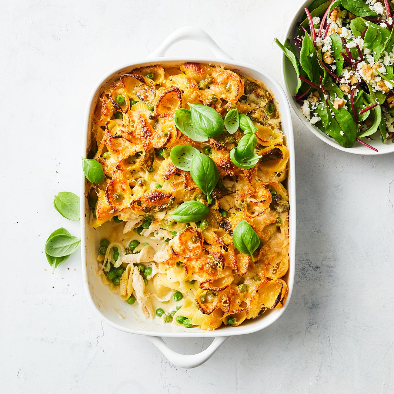 Creamy Chicken & Pea Pasta Bake Recipe | Woolworths