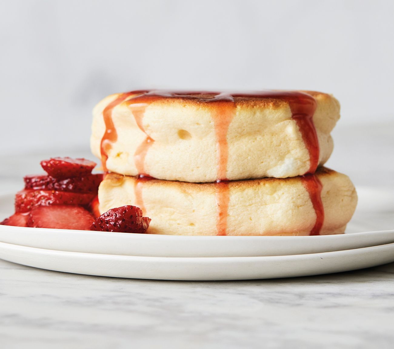 Japanese Souffle Pancakes With Strawberries Recipe | Woolworths