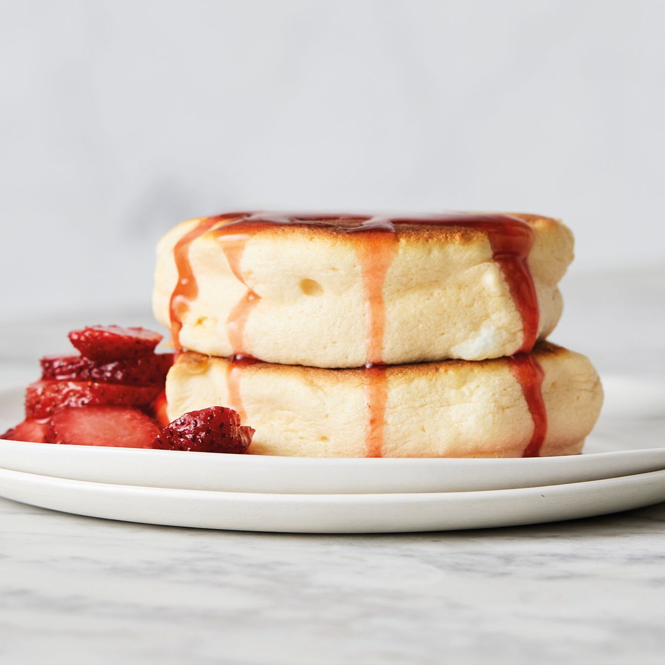 Japanese Souffle Pancakes With Strawberries Recipe Woolworths