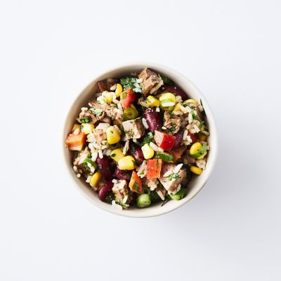 Jerk Lamb With Rice & Beans