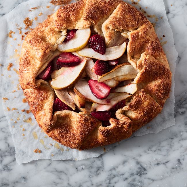 Pear & Strawberry Galette