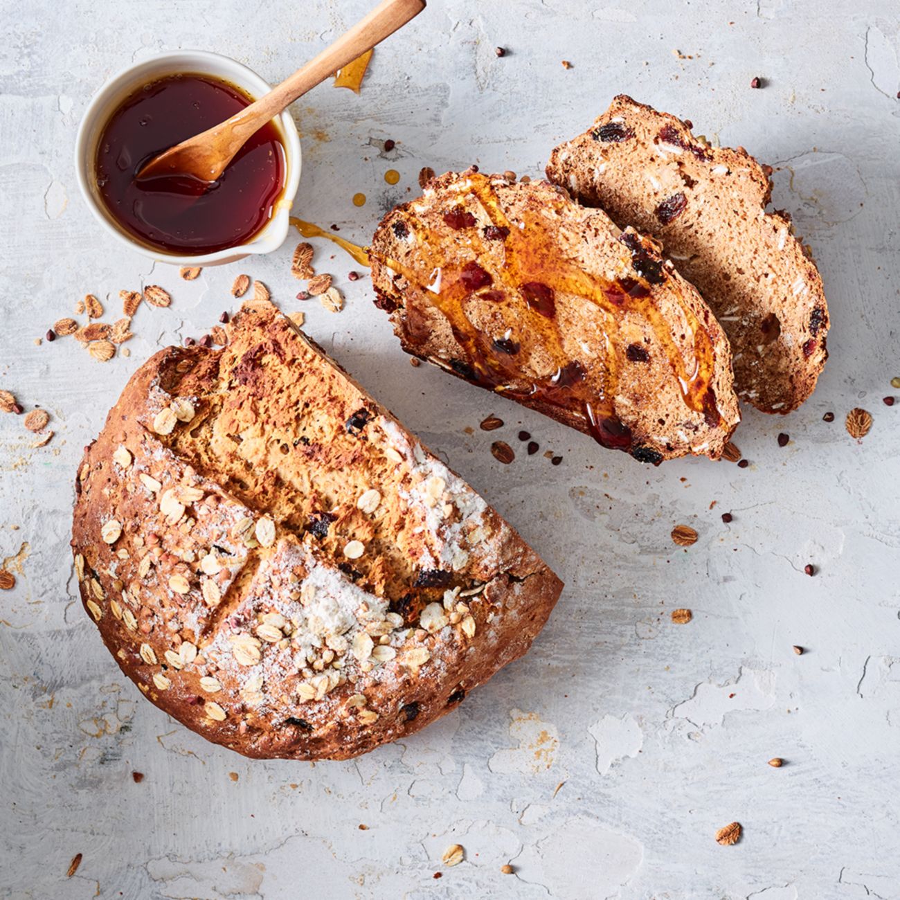 Spiced Buckwheat & Oat Soda Bread