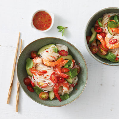 Thai-Inspired Prawn Noodle Salad