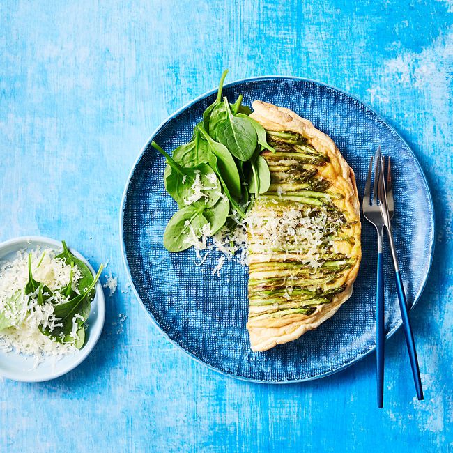 Asparagus & Gruyere Souffle Omelettes