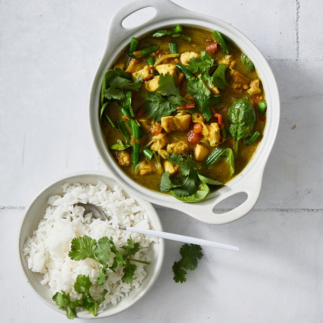 Fragrant Coconut Chicken & Green Bean Curry